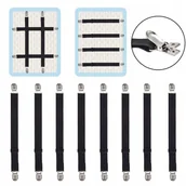 Organizery na łóżeczko - 8x GUMKI KLIPSY NACIĄGAJĄCE DO PRZEŚCIERADŁA METALOWE 130CM - miniaturka - grafika 1