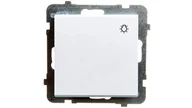Wyłączniki światła i elektryczne - Ospel Sonata biały łącznik światło ŁP-5R/m/00 ŁP-5R/m/00 - miniaturka - grafika 1