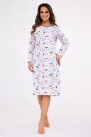 Bielizna nocna - CORNETTE KOSZULA DAMSKA DR 770/456 HANNAH XL RÓŻ - miniaturka - grafika 1