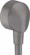 Akcesoria do armatury i ceramiki - HANSGROHE 27454340 FixFit Przyłącze węża bez zaworu zwrotnego E, chrom szczotk. - miniaturka - grafika 1
