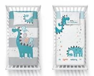 Pościel dla dzieci - Pościel Bambusowa 100X135 Dinozaur 3527B - miniaturka - grafika 1