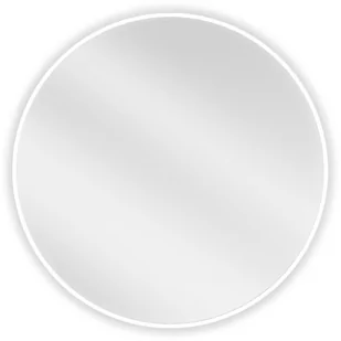 Mexen Loft lustro łazienkowe okragłe 70 cm, rama biała - 9850-070-070-000-20 - Lustra - miniaturka - grafika 1