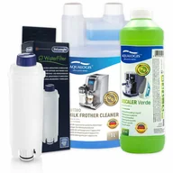 Akcesoria i części do ekspresów do kawy - Zestaw Do Delonghi, Filtr DLSC002, Aqualogis Latteo 1l,  Aqualogis Verde 750ml - miniaturka - grafika 1