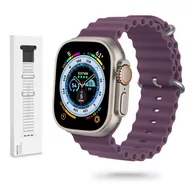 Akcesoria do smartwatchy - Gumowa Opaska Apple Watch (38 / 40 / 41 Mm) Jagodowy Fiolet - miniaturka - grafika 1