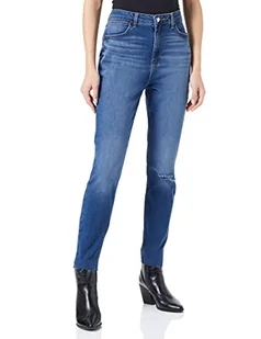 Wrangler Damskie spodnie skinny Pants, średni niebieski, W32/L32 - Spodnie damskie - miniaturka - grafika 1