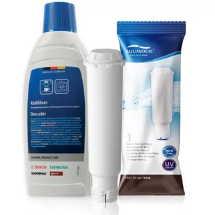 Zestaw Bosch, Filtr Aqualogis AL-TES46, Odkamieniacz Bosch 311968 500ml - Akcesoria i części do ekspresów do kawy - miniaturka - grafika 1