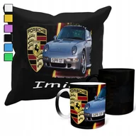 Gadżety dla niej i dla niego - ZESTAW KUBEK MAGICZNY ZMIENIAJĄCY KOLOR + POSZEWKA MOTO PORSCHE + IMIĘ - miniaturka - grafika 1