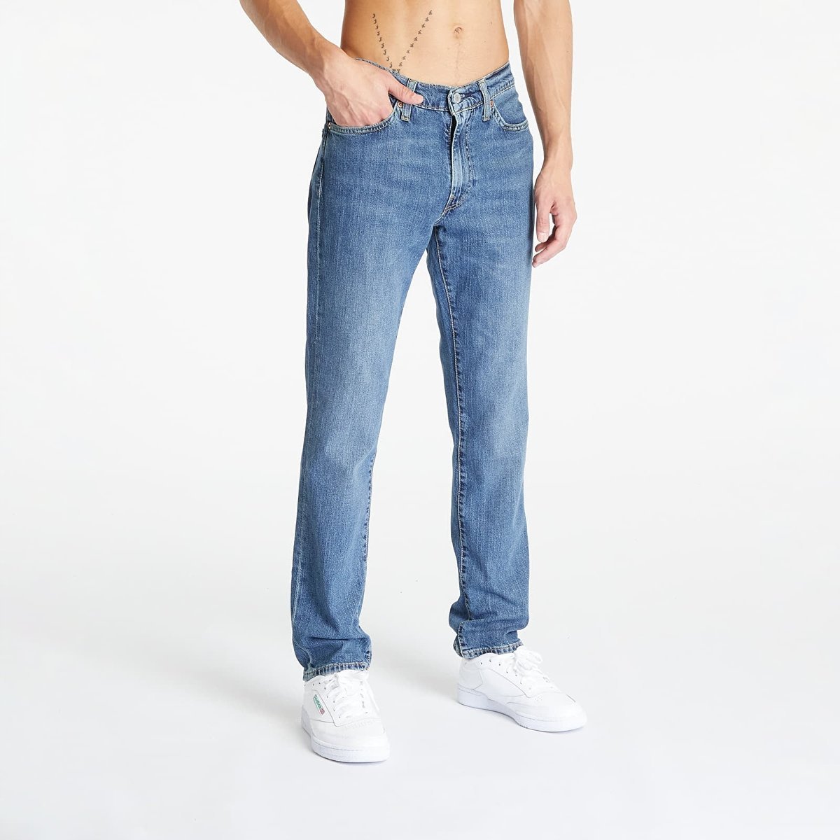 LEVI'S SPODNIE JEANSOWE MĘSKIE NIEBIESKIE LOGO W34 L34 16FA