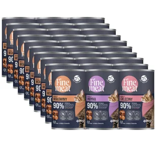PetRepublic Fine Meat danie Mix Smaków 30x400g dla kota - Mokra karma dla psów - miniaturka - grafika 1