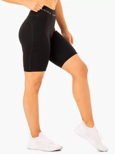 Spodnie sportowe damskie - Ryderwear Damskie spodenki kolarskie z wysokim stanem Reflex Black XS - grafika 1