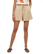 Spodenki damskie - Peppercorn Essa damskie szorty lniane, Ciepły piasek, XXL - miniaturka - grafika 1