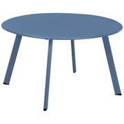 Ławy i stoliki kawowe - Koopman ProGarden Stolik okrągły, 70x40 cm, matowy niebieski - miniaturka - grafika 1