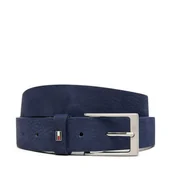 Paski - Pasek Męski Tommy Hilfiger Layton 3.5 Nubuck AM0AM13754 Granatowy - miniaturka - grafika 1