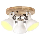 Lampy sufitowe - VidaXL Industrialna lampa sufitowa, 25 W, biała, 42x27 cm, E27 320520 VidaXL - miniaturka - grafika 1