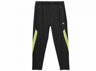 Spodnie męskie - Spodnie męskie 4F głęboka czerń - miniaturka - grafika 1