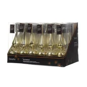 Ozdoby bożonarodzeniowe - Czubek choinkowy plastikowy 6 x 23 cm złoty - miniaturka - grafika 1