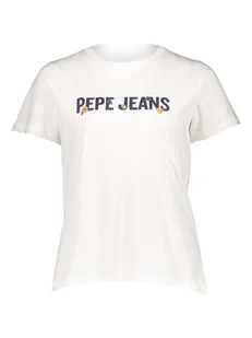 Pepe Jeans Koszulka w kolorze białym - Koszulki i topy damskie - miniaturka - grafika 1