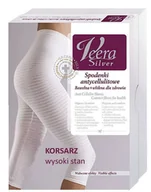 Majtki damskie - Veera Silver Spodenki Antycellulitowe Korsarz Wysokie Rozmiar XL - miniaturka - grafika 1