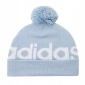 Czapki damskie - Czapka zimowa Adidas Beanie z pomponem niebieska błękitna ciepła roz. OSFW - miniaturka - grafika 1