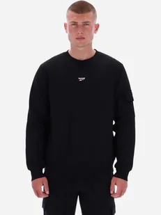 Bluza bez kaptura męska Reebok Peter Cargo Pocket Crewneck 100240684 M Czarna (1200175360742). Bluzy bez kaptura męskie - Bluzy męskie - miniaturka - grafika 1