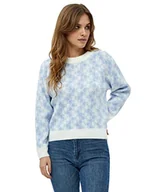 Swetry damskie - Peppercorn Sweter damski Hana, 2017c Wybrzeże Pacyfiku niebieska kratka, XS - miniaturka - grafika 1