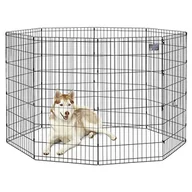 Długopisy - MidWest Homes for Pets Długopis do ćwiczeń dla psów i kojec bez drzwi, 60,96 x 121,92 cm, czarny powlekany E, 550-48 - miniaturka - grafika 1