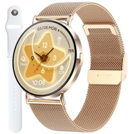 Smartwatch - Zegarek Smartwatch Damski Enter SAT06.110.1410.262-SET różowe złoto - miniaturka - grafika 1