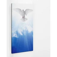 Ikony i obrazy sakralne - Ducha Święty biała gołębica - obraz polycanvas, 70x140 - miniaturka - grafika 1