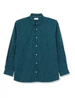 Koszule męskie - s.Oliver Big Size męska koszula z długim rękawem, niebiesko-zielona, rozmiar 4XL, Niebieski zielony, 4XL - miniaturka - grafika 1