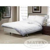 Pościel - Matex Pościel adamaszkowa 220x200 biała satynowa - miniaturka - grafika 1