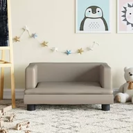 Meble do sypialni - vidaXL Sofa dla dzieci, cappuccino, 60x40x30 cm, sztuczna skóra - miniaturka - grafika 1