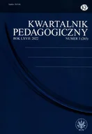 Czasopisma - Kwartalnik Pedagogiczny 3(265)/2022 - książka - miniaturka - grafika 1