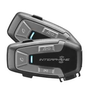 Zestawy głośnomówiące - Zestaw głośnomówiący Interphone U-COM6R pro uzavřené a otevřené přilbyTwin Pack (INTERPHOUCOM6RTP) Czarne - miniaturka - grafika 1