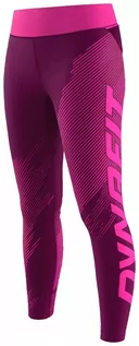 Spodnie sportowe damskie - Getry Dynafit ULTRA GRAPHIC LON TIGHTS W - beet red - grafika 1