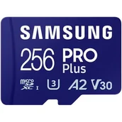 Karty pamięci - Karta pamięci Samsung Micro SDXC PRO Plus 256GB UHS-I U3 (180R/130W + SD adapter (MB-MD256SA/EU) - miniaturka - grafika 1