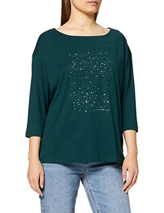 ESPRIT T-shirt damski, 375/DARK TEAL GREEN, L - Koszulki i topy damskie - miniaturka - grafika 1