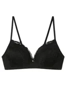 Biustonosze - women'secret Biustonosz Lovely Trójkątny Biustonosz Koronka Czarny, damski, czarny, 95B - miniaturka - grafika 1