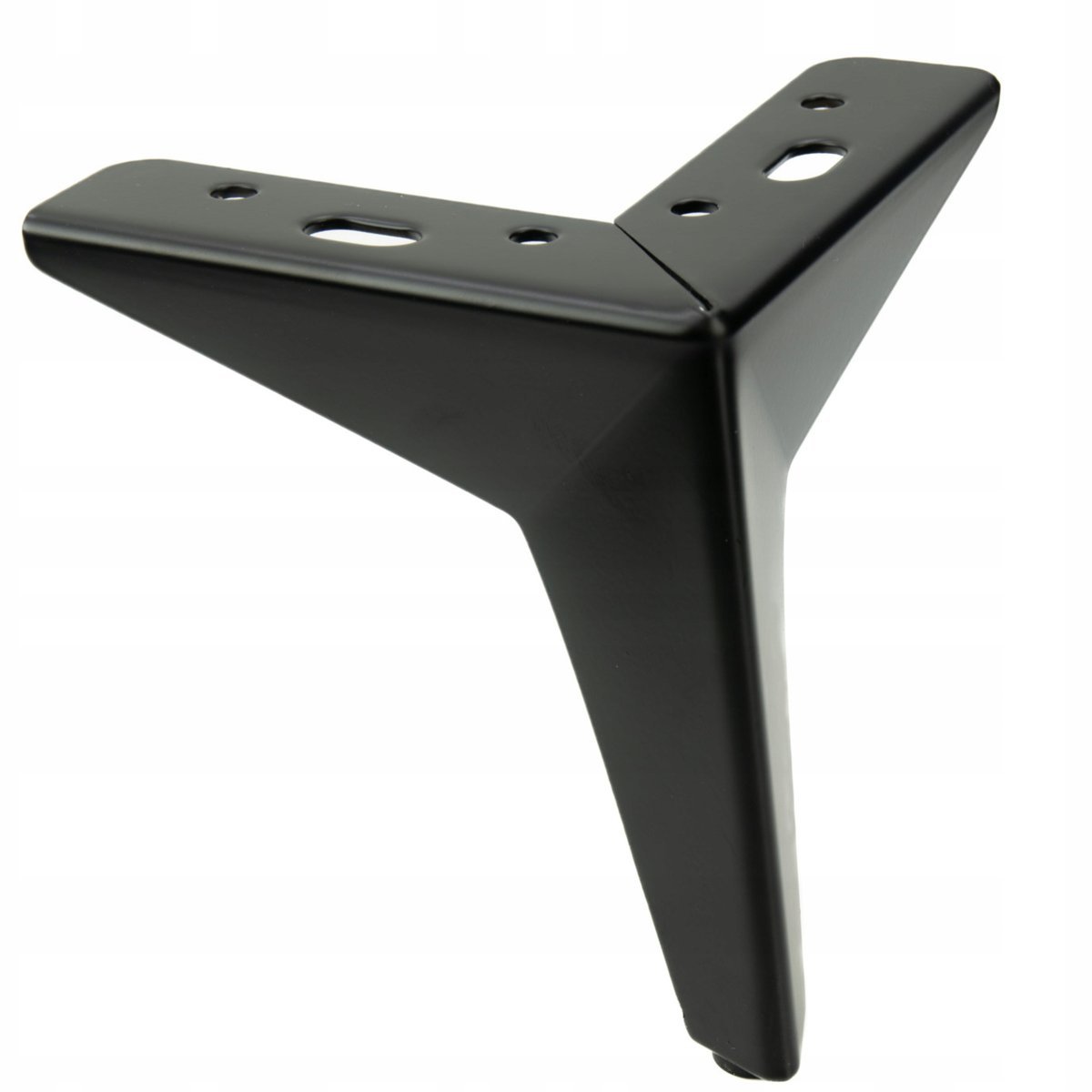 Nóżka meblowa Gwiazda czarna metal 13 cm noga do łóżka, sofy, komody loft