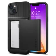 Etui i futerały do telefonów - Etui SPIGEN Slim Armor CS do Apple iPhone 14 Max Czarny - miniaturka - grafika 1