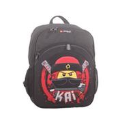 Plecaki szkolne i tornistry - Lego Plecak dziecięcy Ninjago Kai 10100-05 Czarno Czerwony uniwersalny 348507-uniw - miniaturka - grafika 1