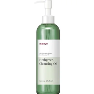 Ma:nyo Herb Green Cleansing Oil, Ziołowy olejek do oczyszczania twarzy - Olejki do mycia twarzy - miniaturka - grafika 1