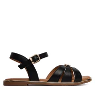 Buty dla dziewczynek - Sandały Tommy Hilfiger T3A2-34280-0326 M Czarny - miniaturka - grafika 1