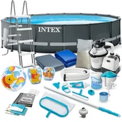Baseny ogrodowe - Basen stelażowy do ogrodu Intex Ultra XTR Frame Pools 488 x 122 cm zestaw 16w1 - miniaturka - grafika 1
