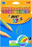 Kredki, ołówki, pastele i pisaki - Kredki Bic Tropicolor, 18 kolorów - miniaturka - grafika 1