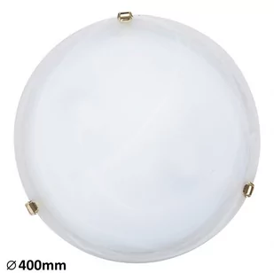 Rabalux Kinkiet PLAFON nowoczesna Oprawa sufitowa LAMPA ścienna ALABASTRO 3301 IP20 biały Złoto - Lampy ścienne - miniaturka - grafika 2