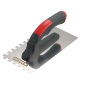 Narzędzia murarskie - PROLINE Paca nierdzewna 270*130mm ząb 6*6 rączka plast.otw. 61522 - miniaturka - grafika 1