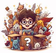 Figurki dla dzieci - Mega Mystery Box Harry Potter Pudełko Niespodzianka - miniaturka - grafika 1