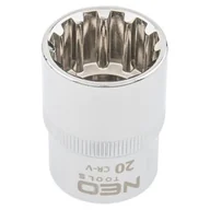 Klucze i nasadki - NEO-TOOLS Nasadka Spline 1/2 20 mm - miniaturka - grafika 1