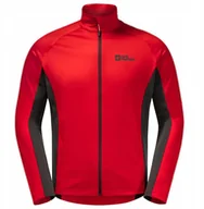 Bluzy męskie - Jack Wolfskin Morobbia Fleece FZ M 1710891-2206 Czerwone M - miniaturka - grafika 1