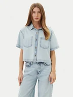 Koszule damskie - Guess Jeans Koszula W5GH0F D5M83 Niebieski Regular Fit - miniaturka - grafika 1